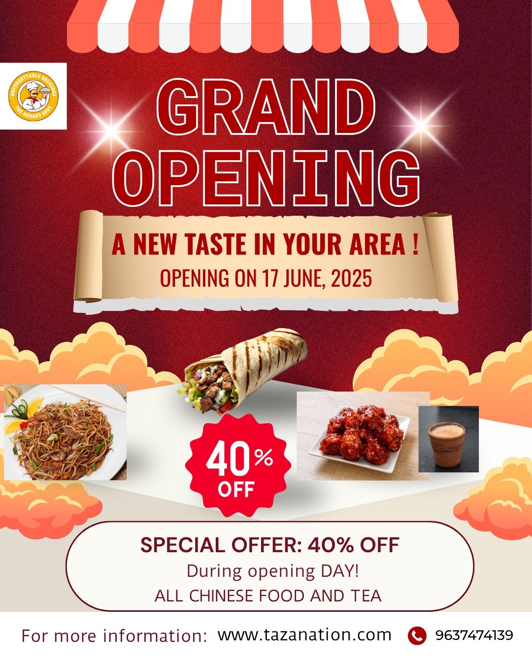 चैनपुर को मिला ज़ायके का नया ठिकाना: ‘The Hungry Spot’ का भव्य उद्घाटन 17 जून को, मेन्यू की चुनिंदा डिशेज़ पर 40% की महाछूट!